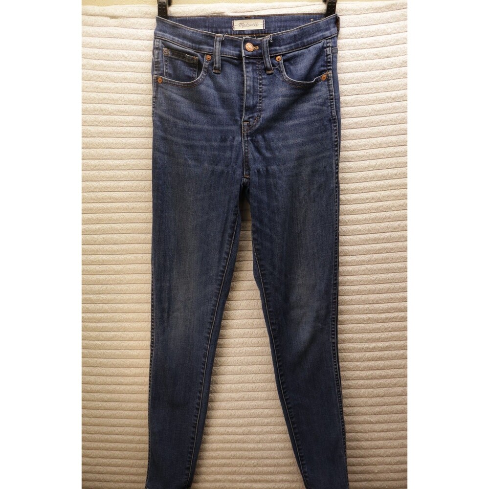 Madewell High Rise Skinny Jeans 24X28 Blue Medium Wash Denim Pants